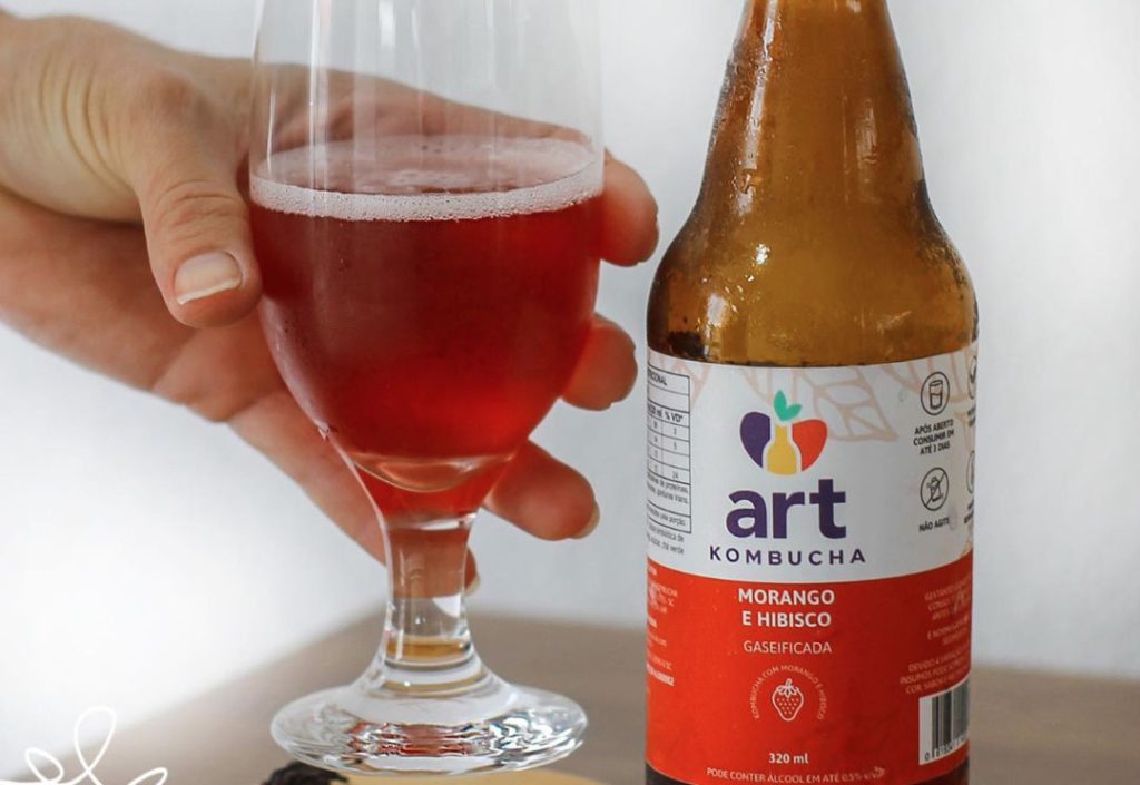 Art Kombucha de Morango